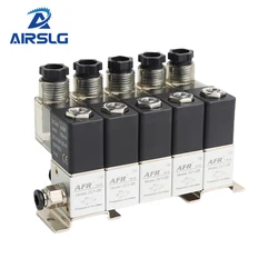 3V1-06 Pneumatic Solenoid Valve 2 Position 3 Way 3/2 NC Direct Acting Air Control Valve 12VDC 24VDC G1/8