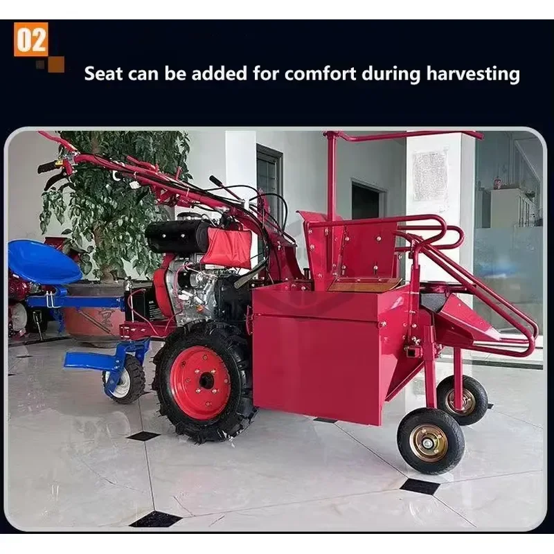 Compact Small Corn Harvester Portable Maize Picker for Narrow Row Harvesting
