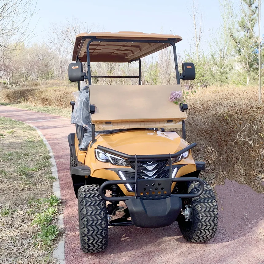 Customizable Golf Cart Free Customization Color Battery 72V/120AH Lithium Battery One-Touch Start Button Golf Cart Electric