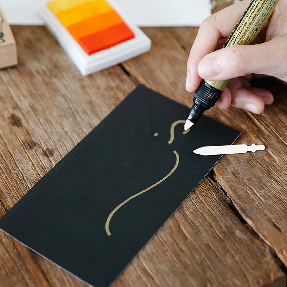 

24 шт., белые акриловые насадки для маркеров, нейлоновые прочные сменные наконечники, тонкий наконечник для эскизов, рисования, живописи, искусства