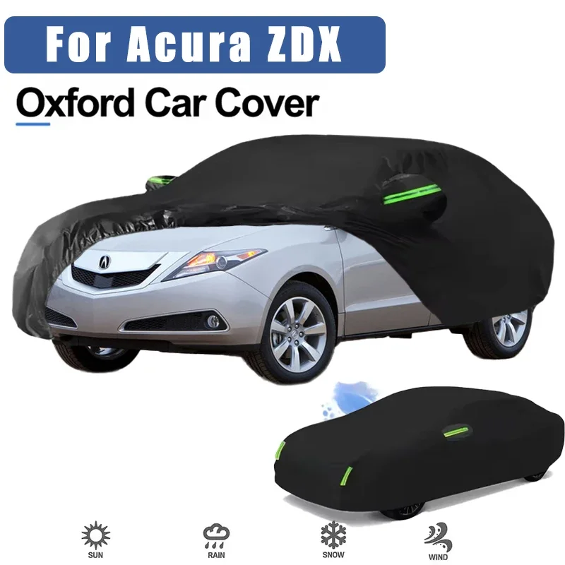 For Acura ZDX Oxford Cloth Full Car Cover Outdoor Waterproof Dustproof Anti UV Sun Snow Protection Exterior Accessories