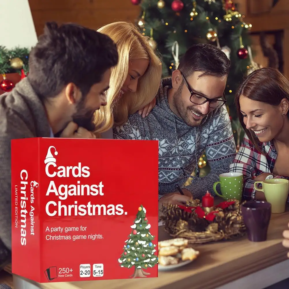 Anti Christmas Card Cards Against Christmas Cards Against Christmas Card Game  Card Board Games For Party Hanging Table Games