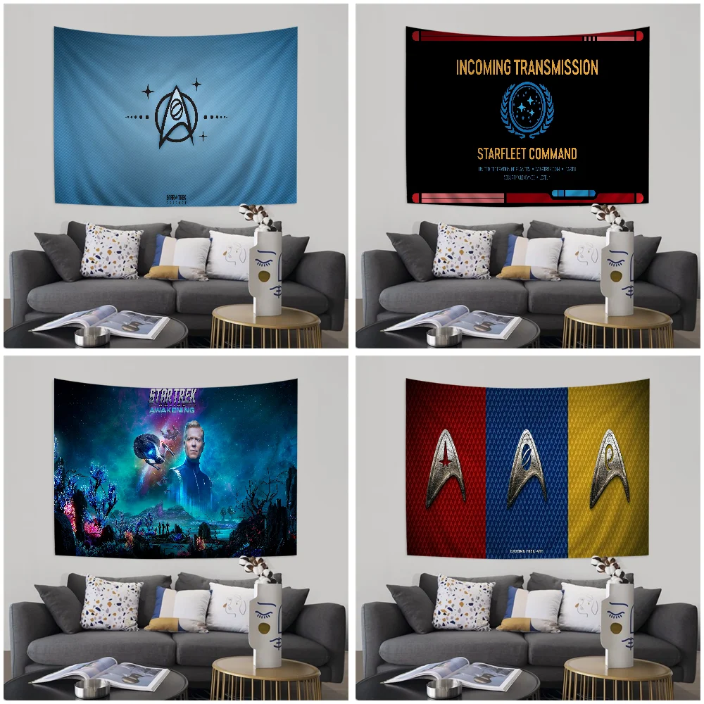 TV S-Star T-Trek Printed Large Wall Tapestry Cheap Hippie Wall Hanging Bohemian Wall Tapestries Mandala Home Decor