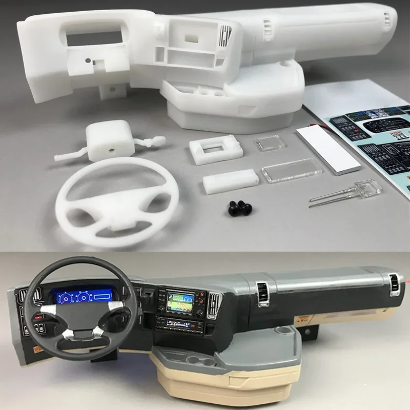 1/14 RC Interior Cab Left/right Peptide Center Console for 1/14 Tamiya RC Truck Tipper for SCANIA R620 56323 DIY Parts