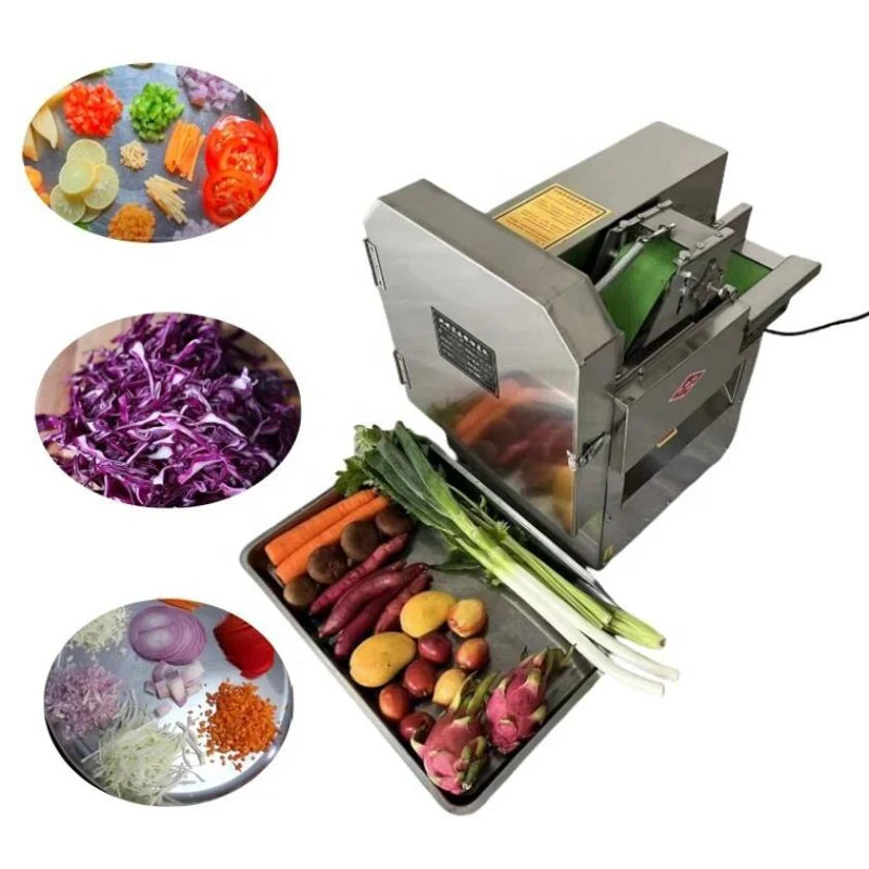 Small Desktop Cabbage Celery Leek Cutter Machine 220V/110V Vegetable Slicing Machine Fruit Vegetable Slicer
