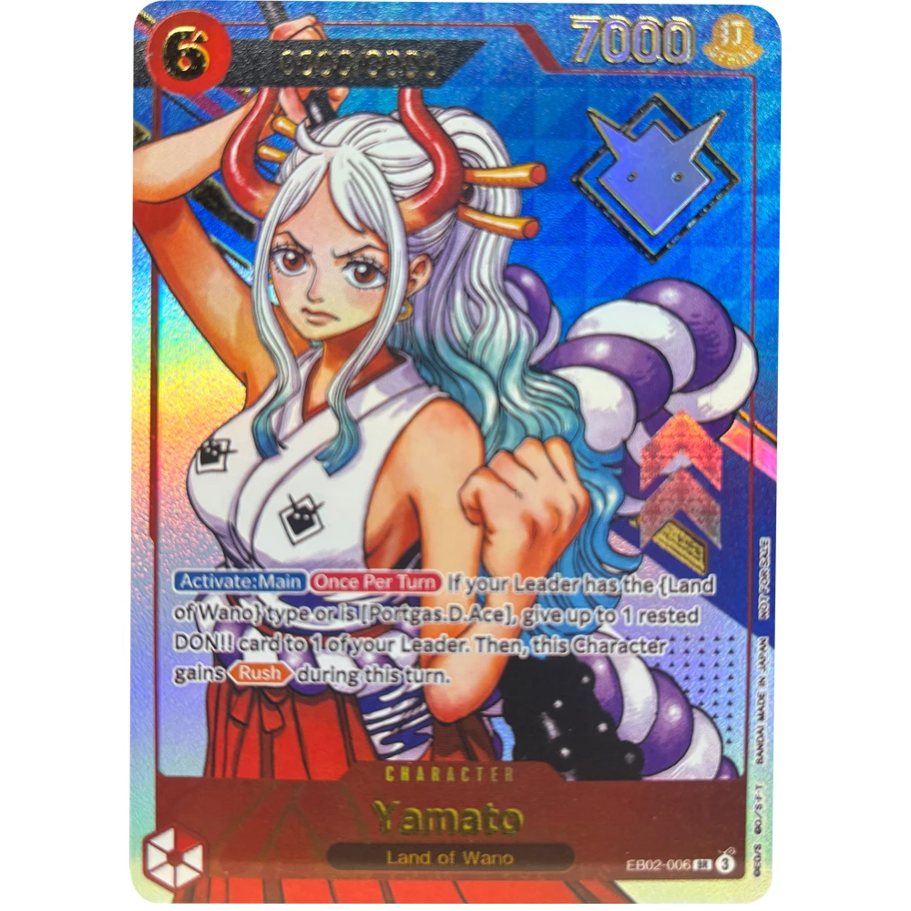 

Коллекционные карточки ONE PIECE GAME Yamato EB02-006 Land of Wano EN DIY Высококачественные самодельные игровые аниме-карточки, подарок, игрушка