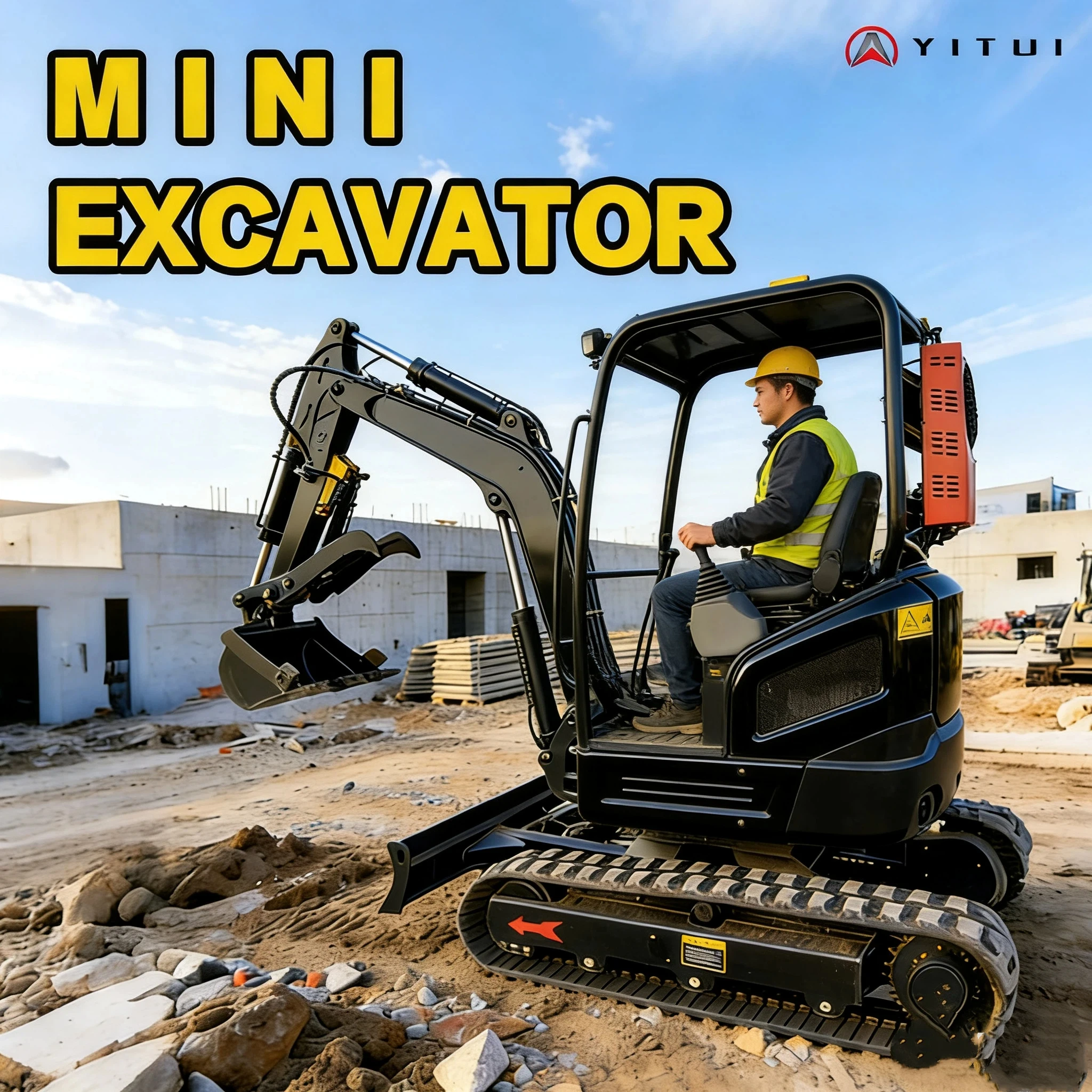 

Diesel Engine Mini Excavator 2.0 Tons Customized For Garden/Farm Factory Direct Anti-Slip/Wear-Resistant Tracks For Home Use