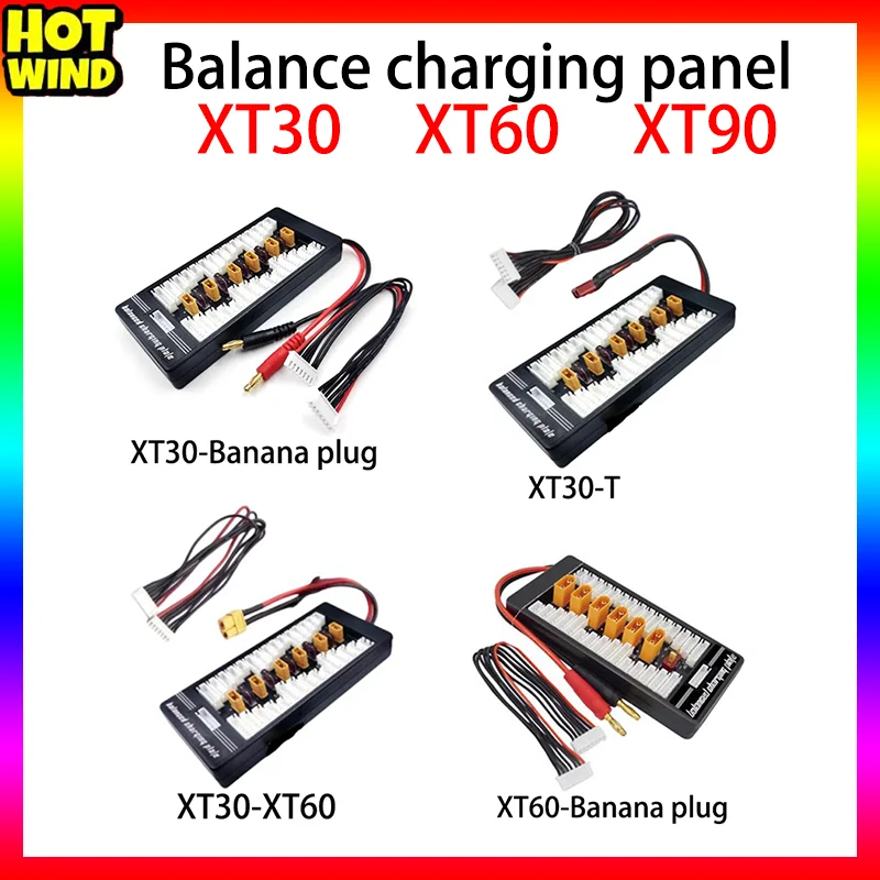 Xt30/90/60 Balanced Charging Board Parallel Lipo Battery Charging Board 2-6s For Isdt Q6 Pl6 Pl8 Charger Imax B6 B6ac B8 Charger