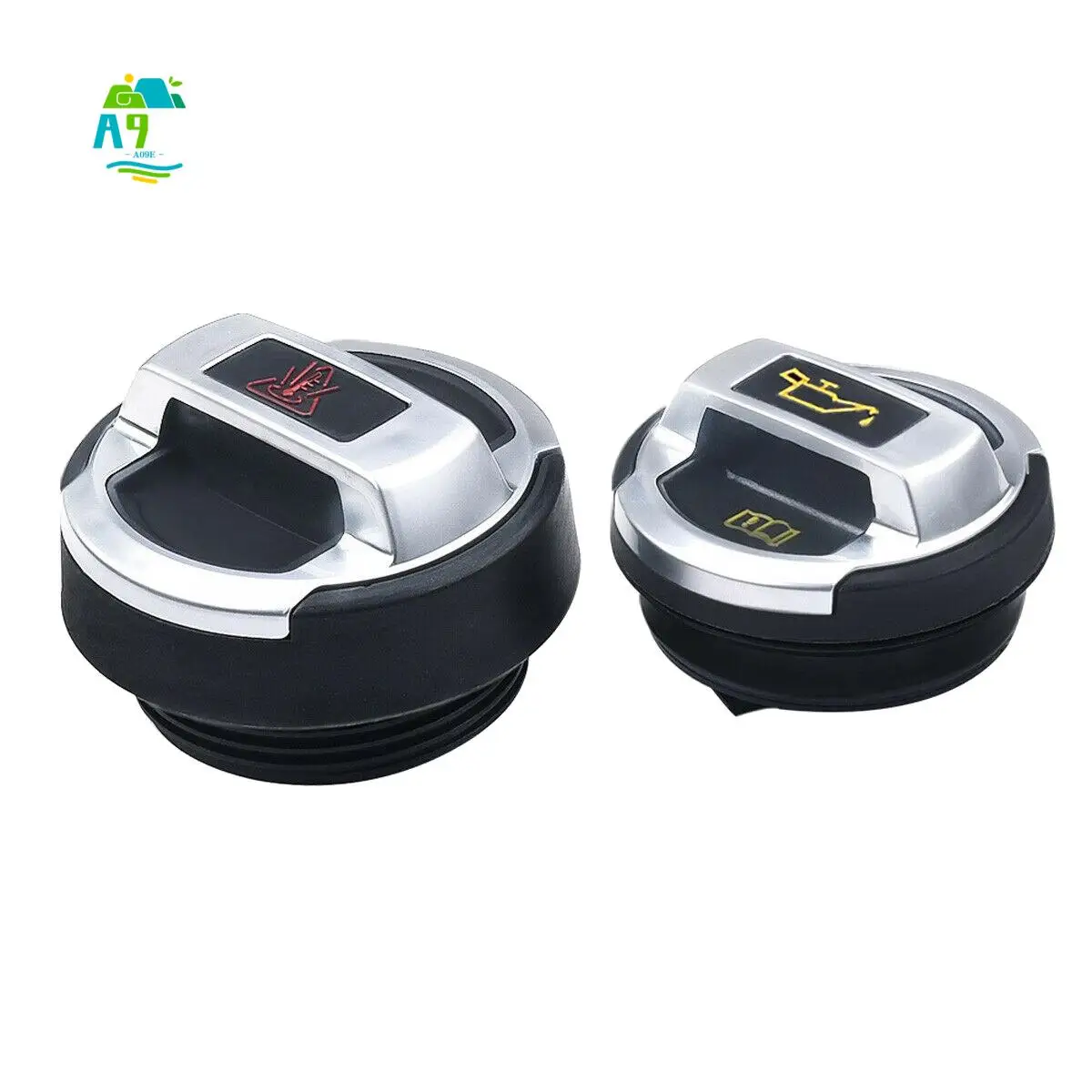 

A09E-2Pcs Car Coolant Oil Expansion Tank Cap Cover For Scirocco Passat Cc -R8 420121321 420103485B