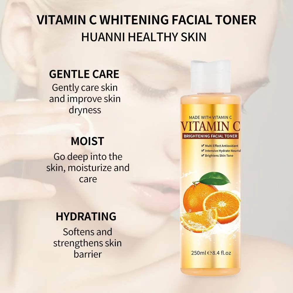 

Vitamin C Revitalize Skin Whitening Face Toner Moisturizing Tightening Facial Care Softening Water Beauty Skin Care Face Tonic