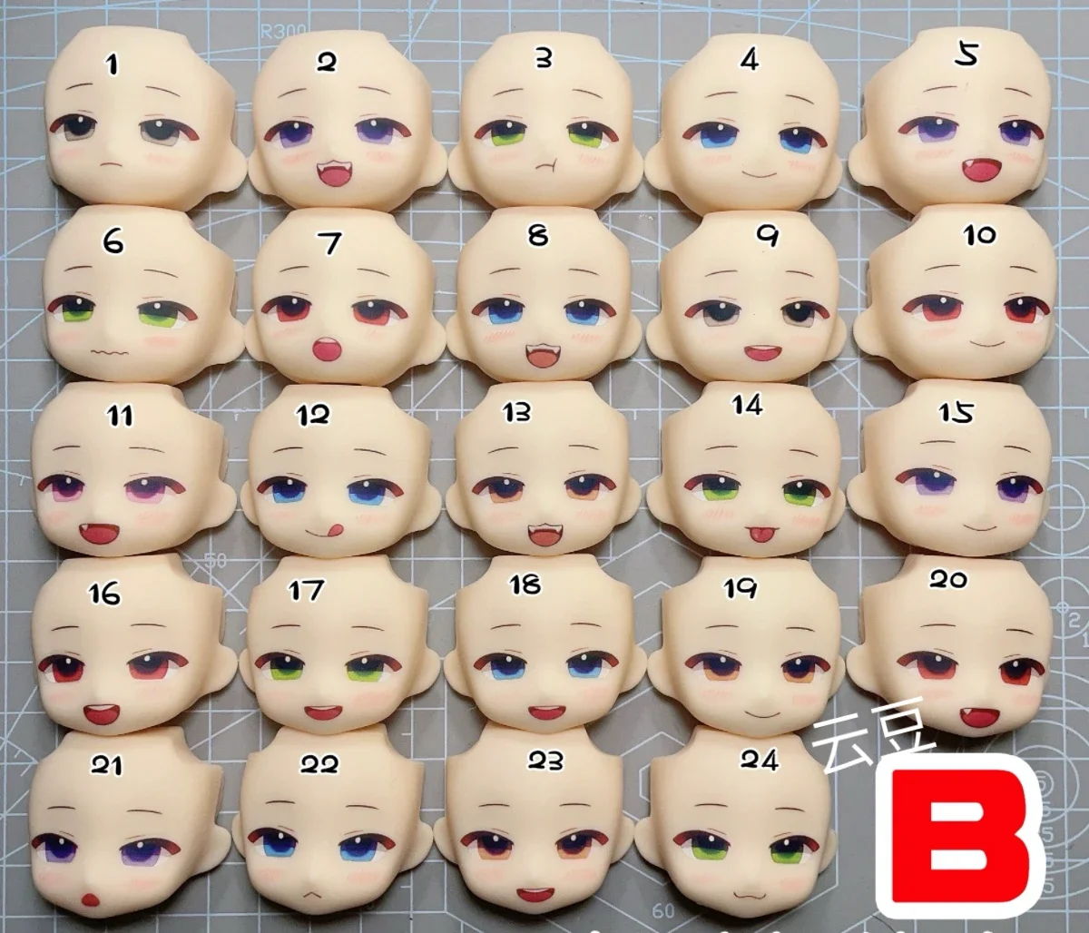 Original Design Ob11 Face Handmade Water Sticker Faceplate  Game Cosplay Toy Accessories