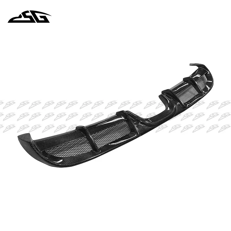 For Porsche 718 Boxster Cayman Carbon Fiber Rear Bumper Diffuser Lip Exhaust Splitter Rear Lip Boot Spoiler Body Kit