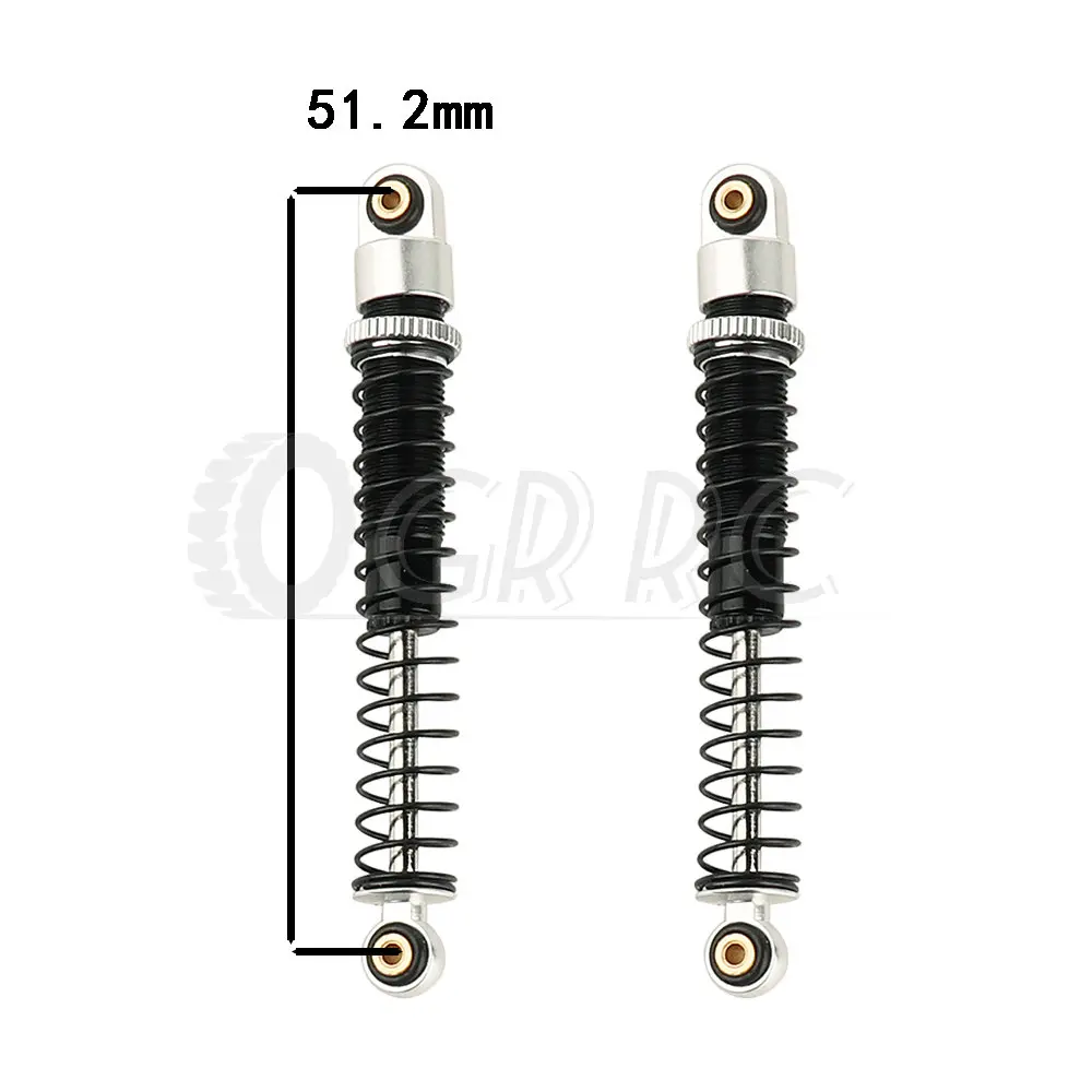 51MM Metal Damping Shock Absorber Oil Damper for 1/24 RC Crawler Car Axial SCX24 AX24 Ford Bronco 1/18 TRX4M Shock Absorber