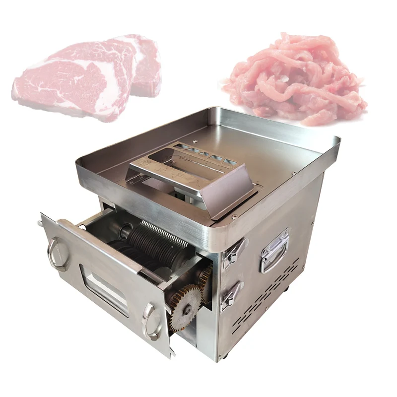 

Meat Slicer For Restaurant Cafeteria Hotel Meat Processing Equipment Commercial Slicing Shredding Dicing Machine