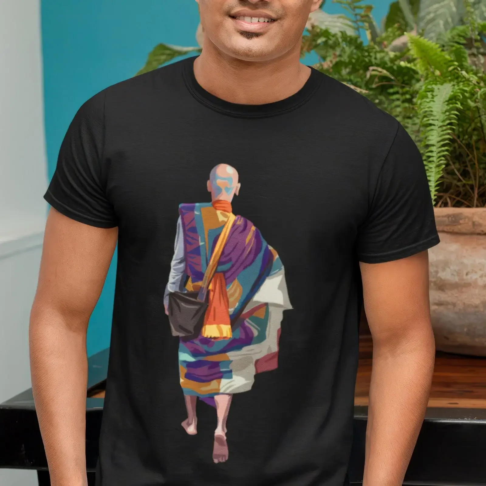 Thich Minh Tue T Shirt Vietnamese Buddhist Monk Pilgrimage vintage Washed designer clothes Versatile Casual Stretched Stylish
