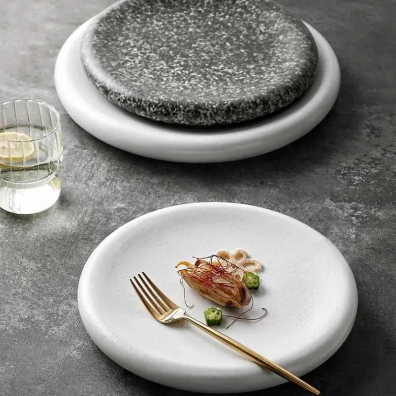 

Ceramics Dinner Plate Western Steak Plates Sushi Plate Sashimi Disc Dessert Plates Cake Dim Sum Dish Fruit Dish Salad Bowl