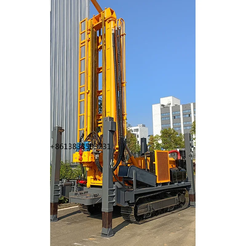 Factory Price Pneumatic Dill Rig Wholesale Crawler Type Pneumatic Drilling Rig 300m Water Well Drilling Rig For Sale