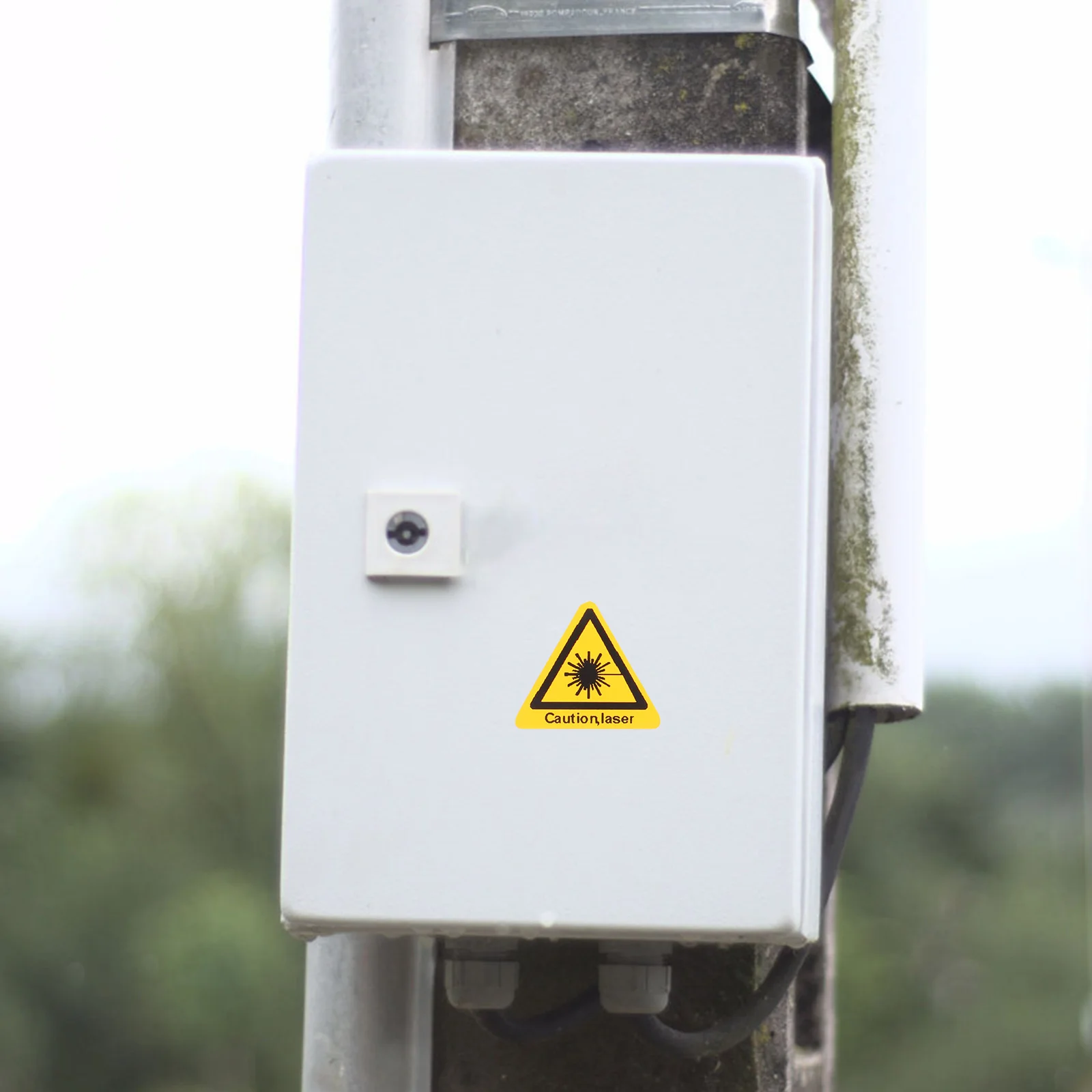 

50pcs Warning Labels Safety Signs Caution Stickers Triangle Decals Enhance Awareness Prevent Accidents Traffic Security