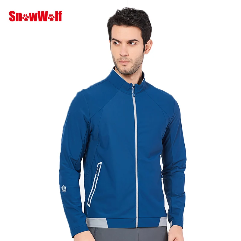 

SNOWWOLF Men Cycling Jacket Waterproof Windproof Thermal Fleece Bike Jersey MTB Bicycle Riding Running Snowboarding Jacket Coat