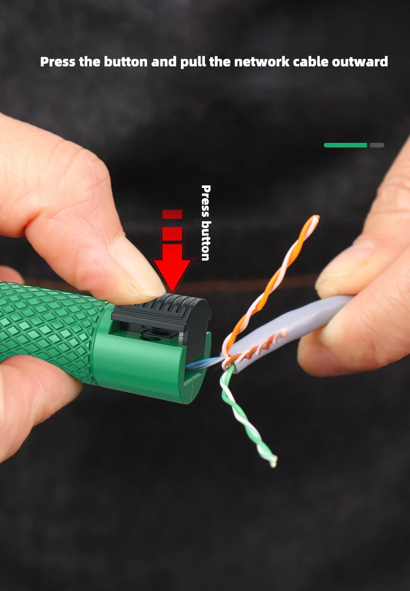 � LAOA Professionelle Netzwerkkabel-Glätteisen und Splitter-Kombination im Stiftstil für CAT5e/CAT6/CAT7-Kabel – Detail 15