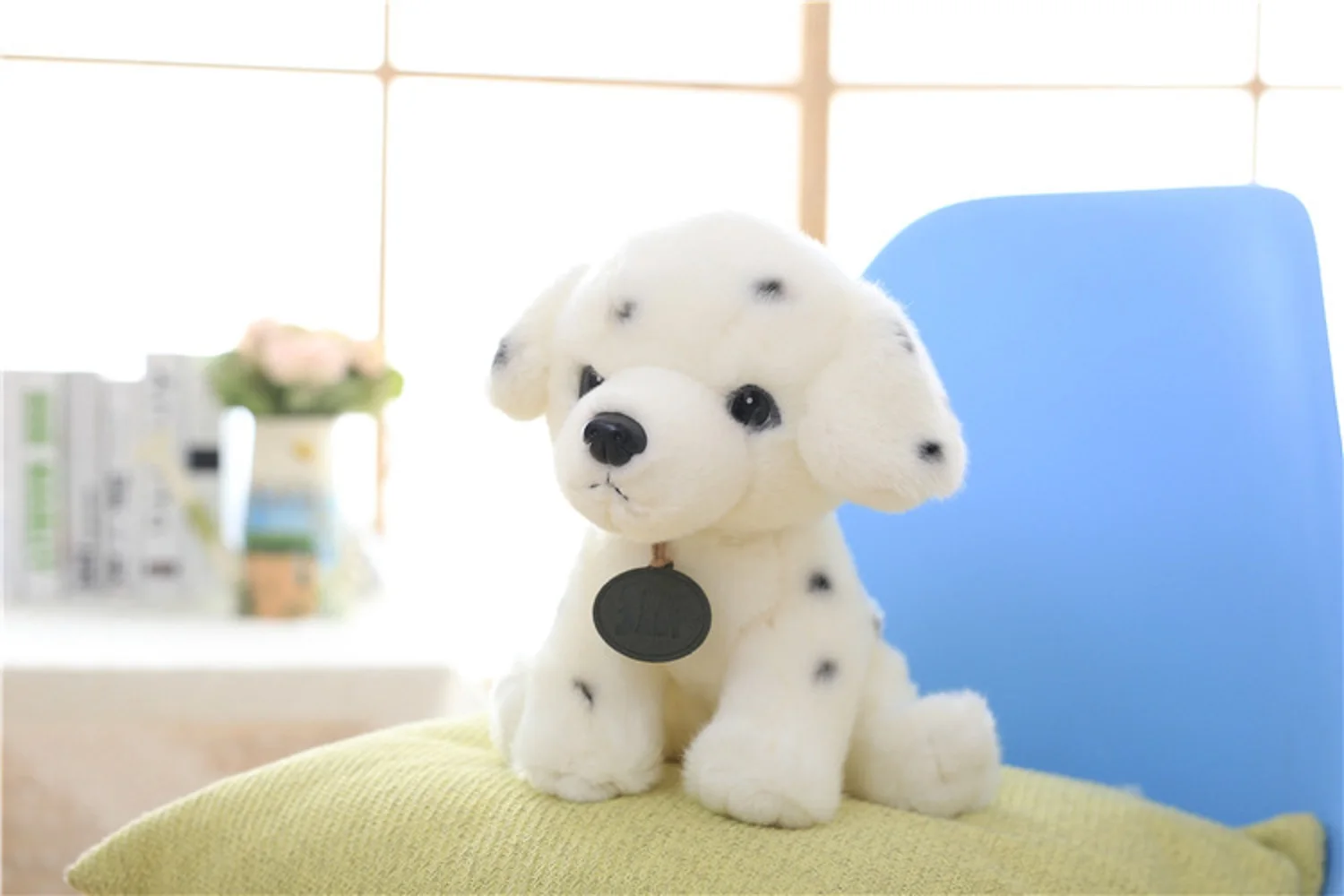 

cute plush spot dog toy, simulation sitting spot dog doll gift about 25cm 2369