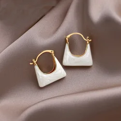 Korean Fashion Bag Drop Earrings For Women Jewelry 2026 Trending New Creative Elegant Women's Bag Earrings Pendientes JN9