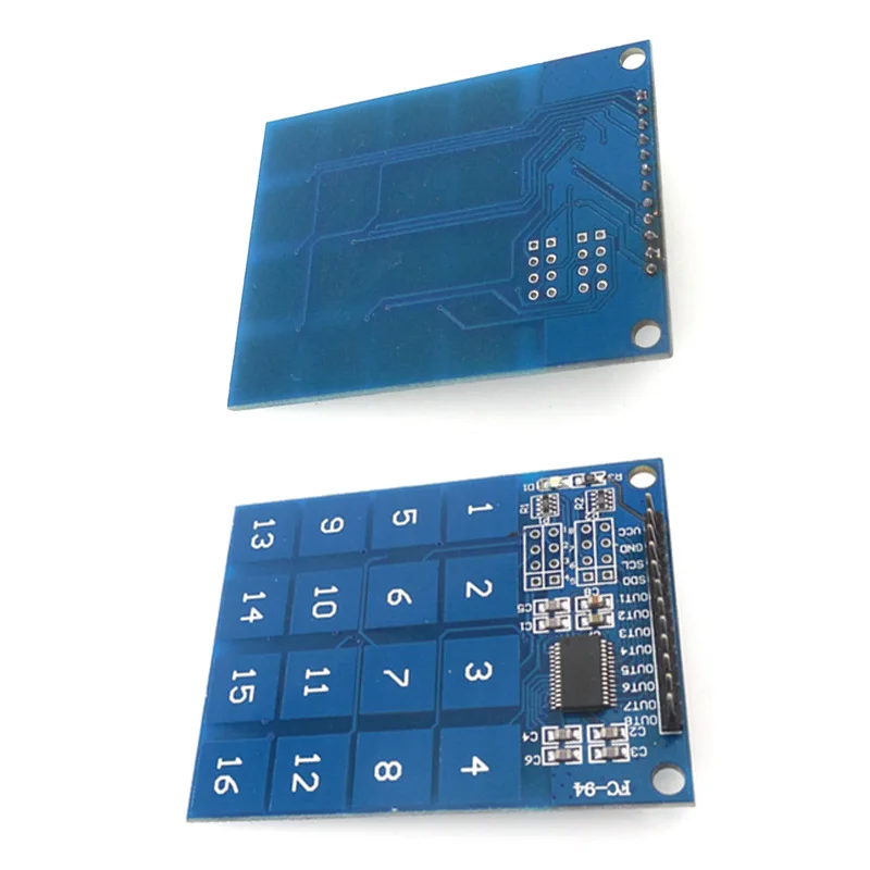 10 Uds TTP229 módulo táctil de 16 canales, Interruptor táctil capacitivo, componentes del módulo de Sensor táctil Digital electrónica