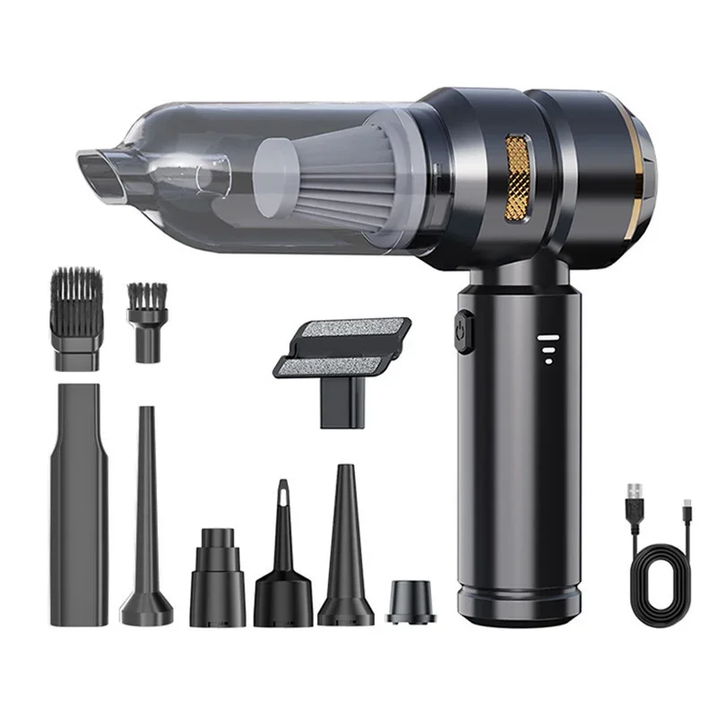 

16000Pa Car Dust removal Car Cleaning Tools Cordless Vacuum Cleaner Dust Blower Car Household Black