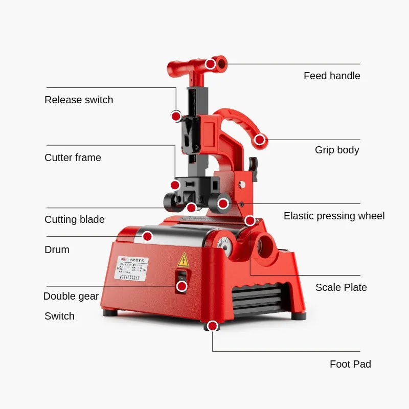 

LQG-100 Electric Pipe Cutting Machine Small Portable High Speed Cutting Machine Stainless Steel Plastic PVC Cutting