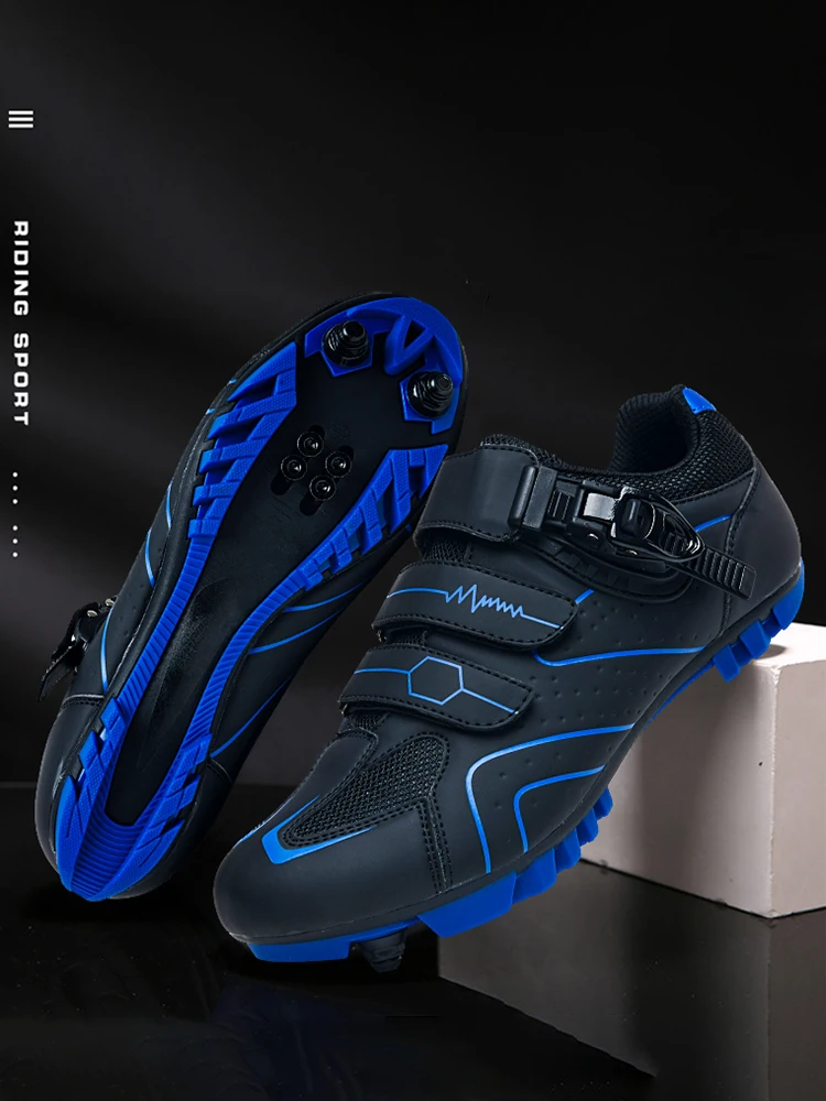 Herren Rennrad-Fahrradschuhe Damen Radsport-Schuhe Kompatibel mit SPD&Look Delta Cleats Outdoor Mountainbike-Fahrradschuhe – Detail 3