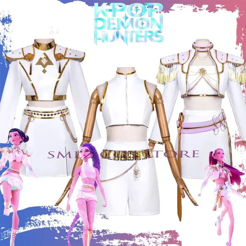 

l2025l New Special Offer K-Pop Demon Hunters Cosplay Woman Rumi Mira Zoey Cosplay Costume Uniform Suit Halloween Carnival Party