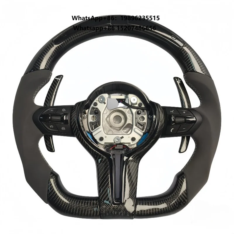 For F01 F02 F20 F21 F40 F52 F22 F23 F44 F45 F46 F30 F31 F10 F11 F18 E80 E90 E91   Carbon Fiber  LED Steering Wheel
