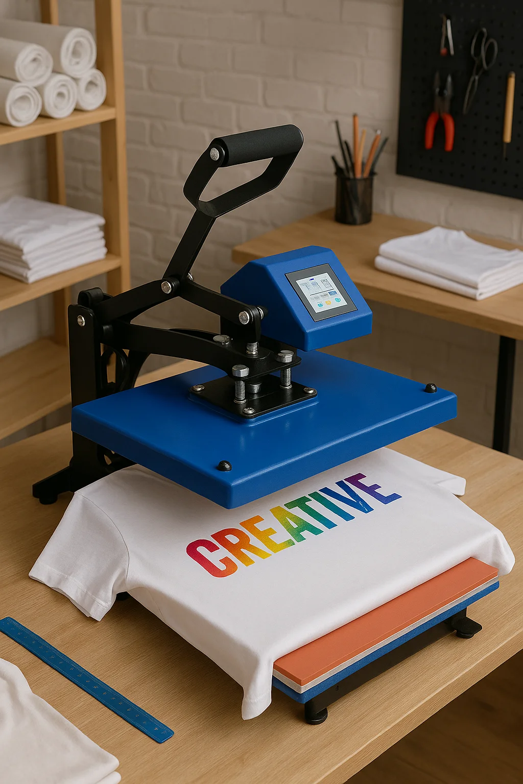 

33x45CM High Pressure Heat Transfer Machine A3 Flatbed Heat Press for T-Shirt, Rhinestone & DIY Printing