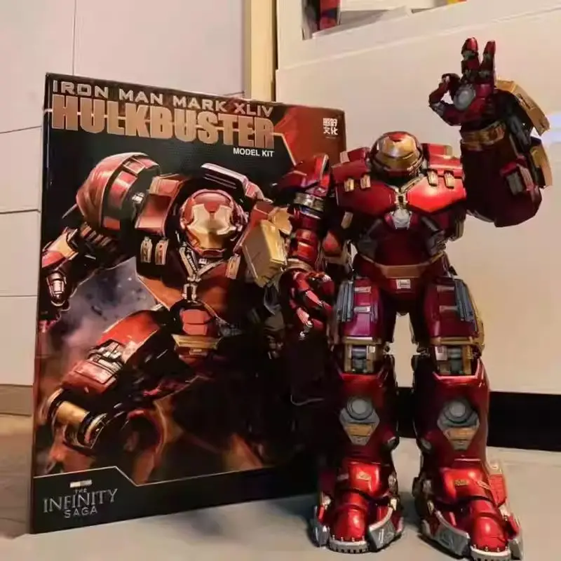 

In Stock Fondjoy Toy Iron Man Hulkbuster Armor Action Figures Marvel MK44 1/7 Assembly Action Figures Doll Boy Collection Gift