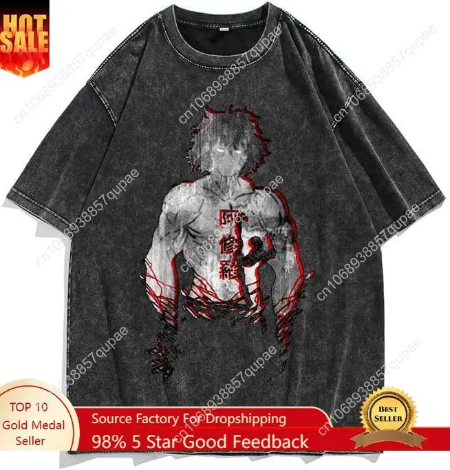 

Cartoon comics Men's 90s Vintage Anime Graphic Shirts Summer Casual Hip Hop Tee Streetwear Harajuku Top Tshirt Y2K Tops