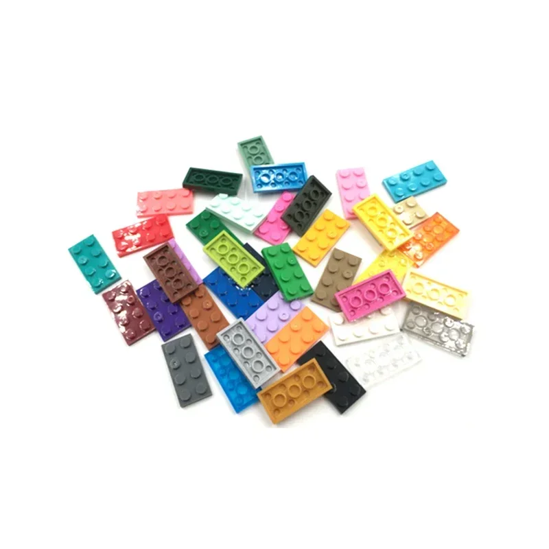 50 قطعة اللبنات السائبة رقيقة الشكل الطوب 2x4 نقطة التعليمية الإبداعية حجم متوافق مع 3020 ألعاب بلاستيكية للأطفال