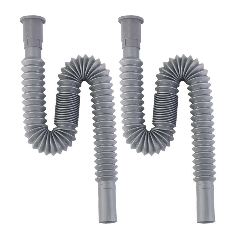 

Standard Head Extendable Sink Hose Extends 80-90cm 26mm Inner Diameter Wear Resistant Standard Fit Drain System