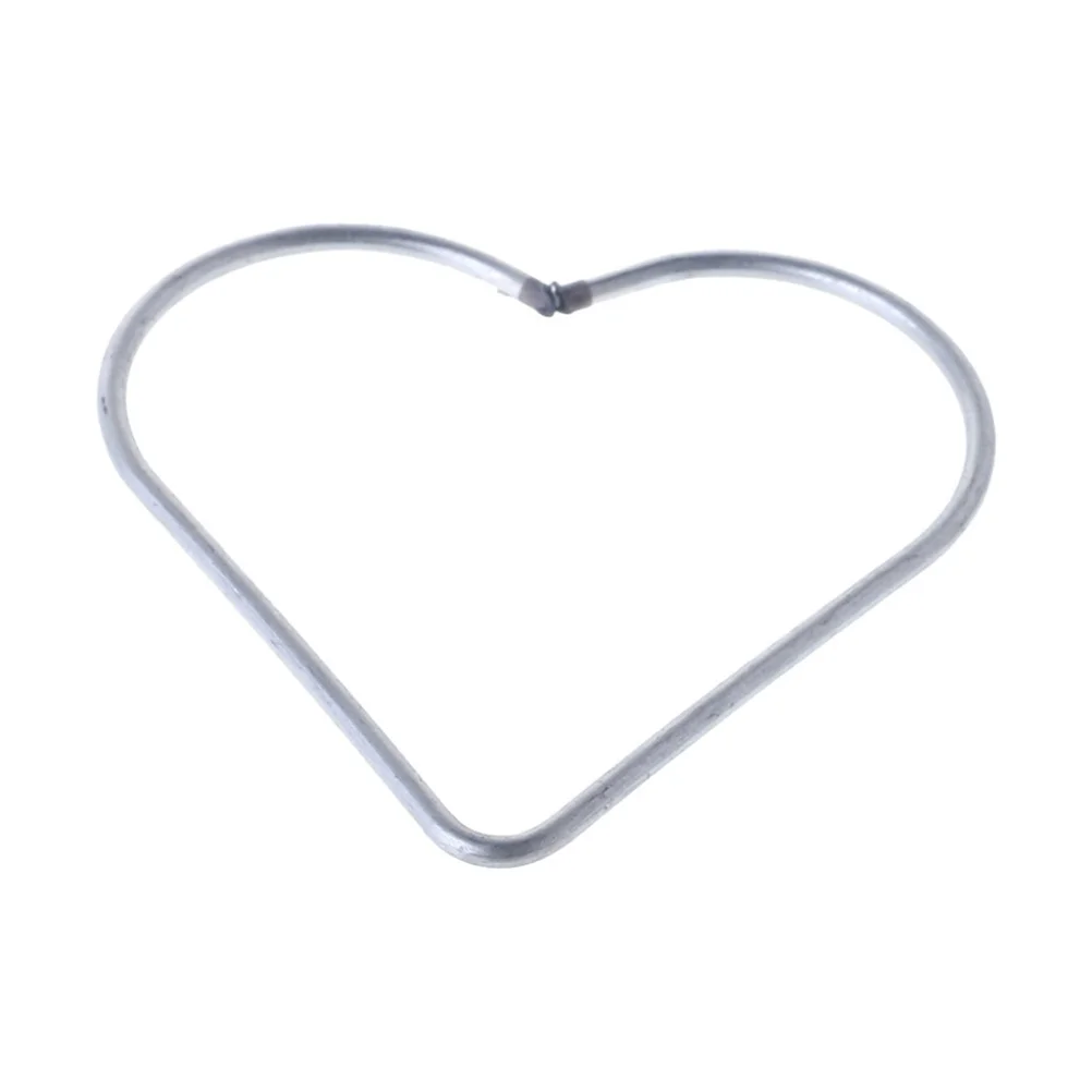 

3Pcs Dreamcatcher Loving Heart Metal Rings Simple Sturdy Metal Hoop Set for DIY Fabric Curtain Rings Home Decor