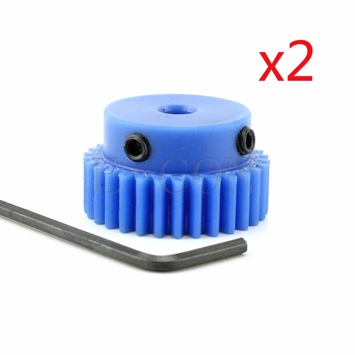 

2pcs 1 Module Blue Nylon Spur Gear 1M-32T 32 Teeth Bore 8mm/10mm/12mm/14mm Teeth Width 10mm Motor Nylon Gear Wheel With Steps