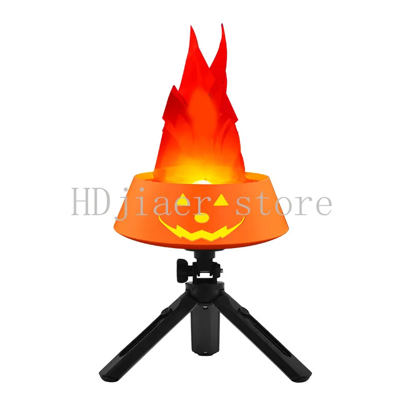 Halloween Pumpkin Flame Light - Decorative Ornament Lamp for Bar Stage Decoration, Creative LED Simulated Flame PerformanceLight