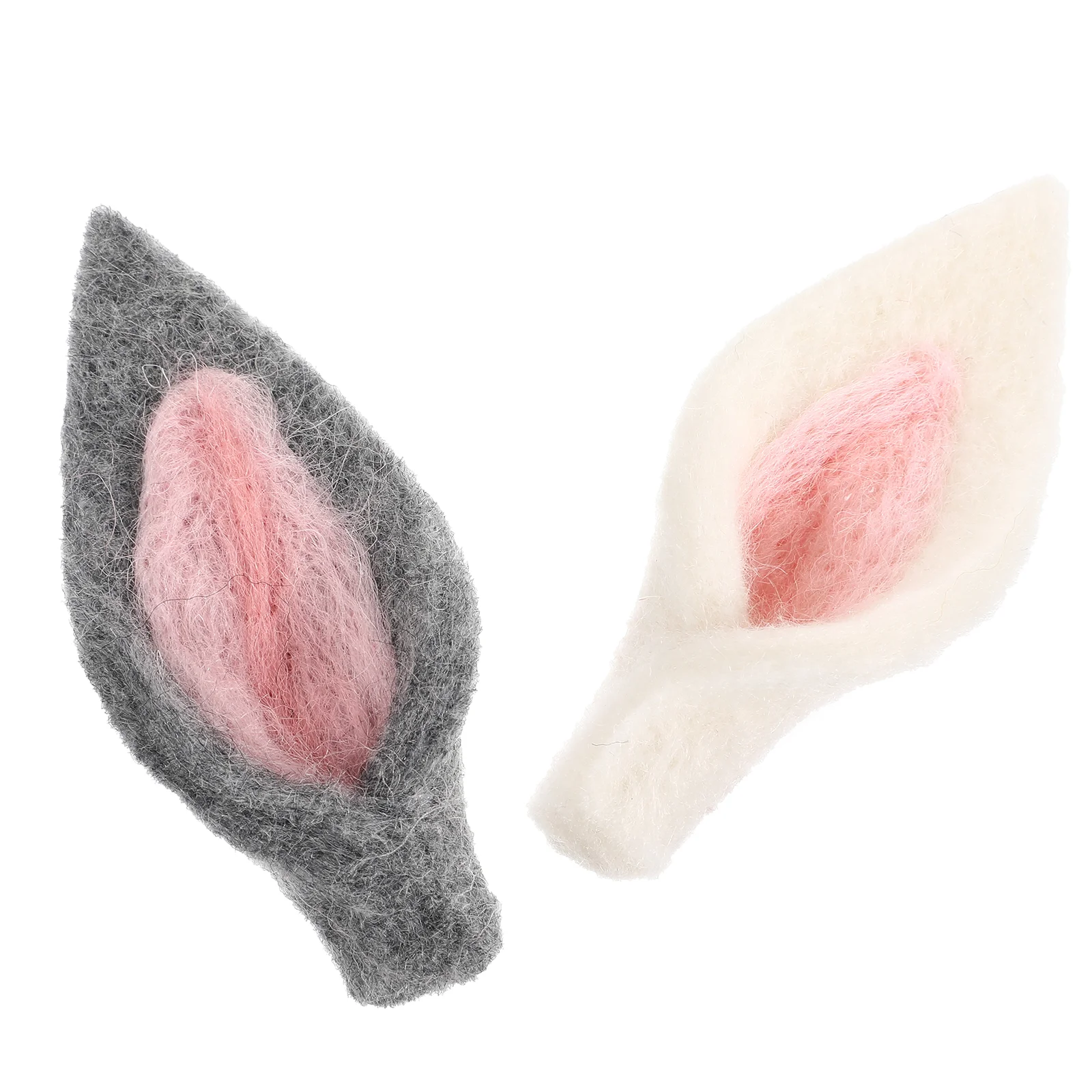 

Ornaments for Kids Rabbit Ear Accessories Easter Decor Lovely Felt Crafts DIY Supplies White Child