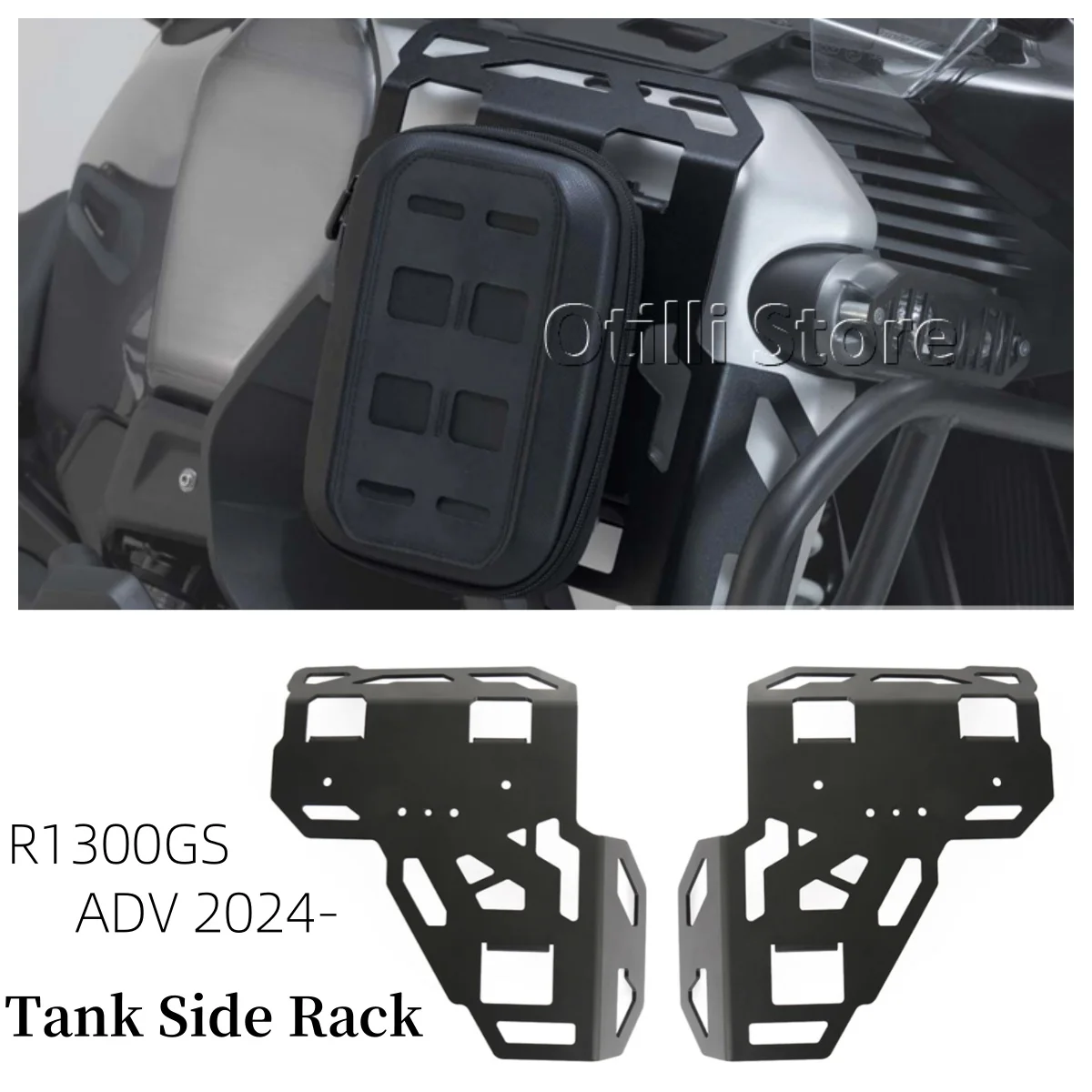 

Motorcycle Side Bag Bracket Fuel Tank Rack Side Luggage Carrier Mount Holder For BMW R 1300 GS Adventure GS1300 R1300GS ADV 2024