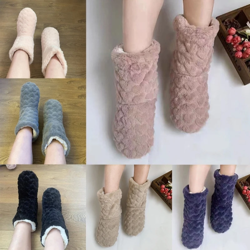 

Women Winter Sleep Home Cutton Shoes Gifts Stocking Stuffer Fuzzy Fluffier Socks