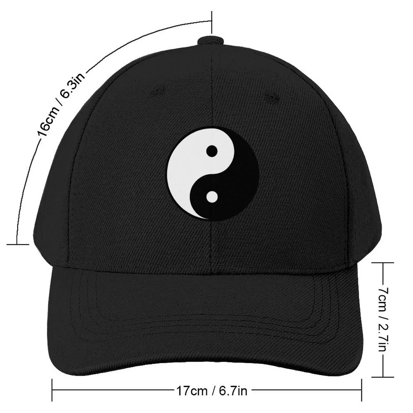 Yin Yang Baseball Cap Custom Cap New Hat Beach Outing cute Golf Women Men's