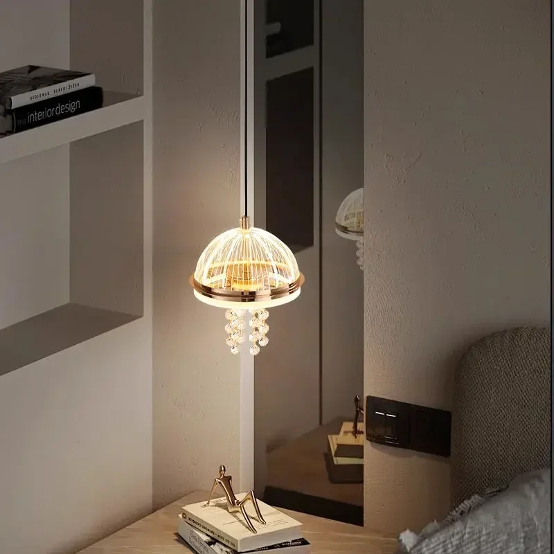 Nordic Acrylic LED Pendant Light Bedroom Decoration Dining Table Chandelier Lighting For Living Room Lift Design Hanging