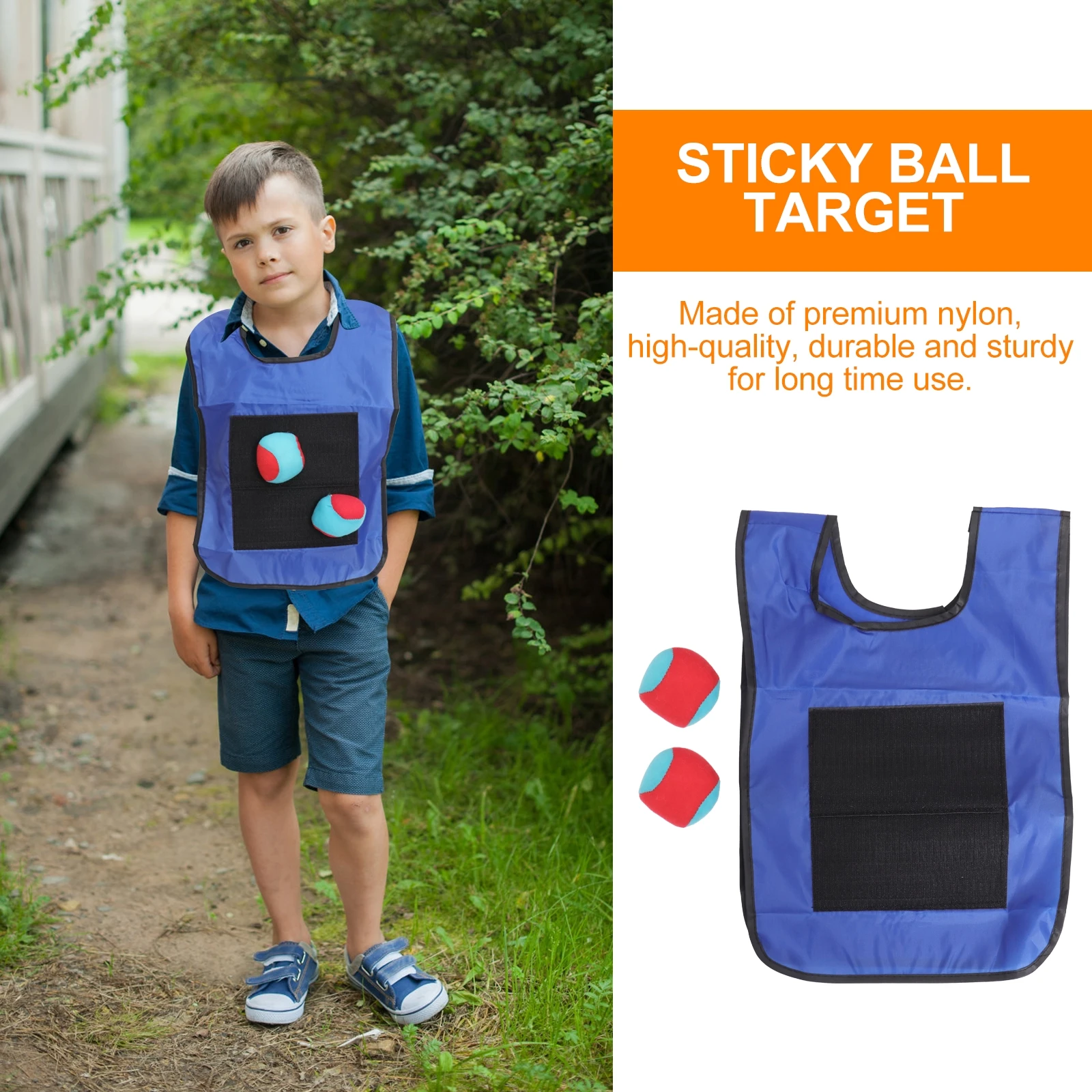 Sticky Ball Vest 3 Color Balls Premium Nylon Kids Gift Viscous Game Props Jerseys Sticks