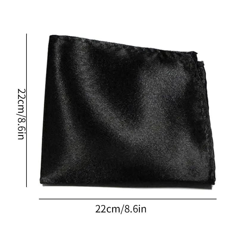 4 Stuks Heren Opvouwbare Zakdoeken Satijn Glanzend Effen Kleur Pochet Kantoor Pak Zakdoek Hanky Voor Trouwpak Formeel