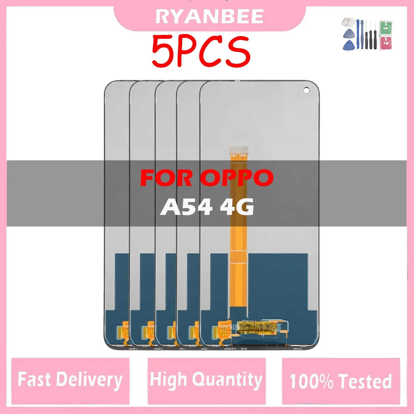 

Original LCD 5PCS For Oppo A54 4G LCD Display Touch Screen Digitizer Assembly Replacement For OppoA54 CPH2239 Repair Parts