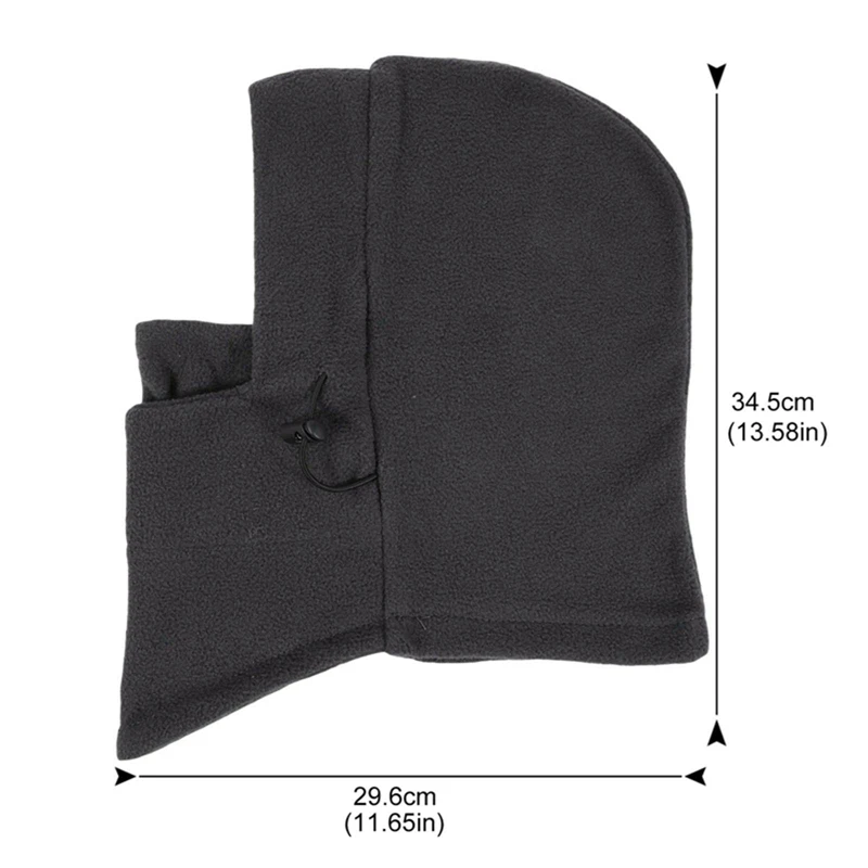 2023 New Fashion Warm Cap Winter Men Women Hats Waterproof Thermal Fleece Balaclava Hat Hooded Neck Warmer Hiking Scarves Hats
