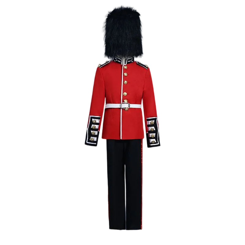 Queen's Guard Costume for Boys Europe British Prince Royal Guard Uniform Cosplay Costume Children's Soldiers Halloween Cosplay